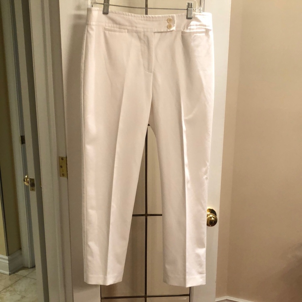 Talbots White Tailored  Pants